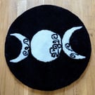 Triple Moon Rug, Inspired by the cycles of the moon