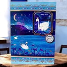 Luxury Swan Birthday Card. Birthday Card for Someone Special.