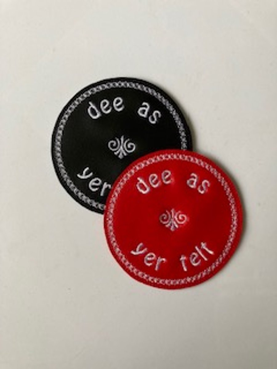 387  Dee as yer telt coaster