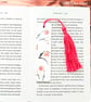 Robin decoupage wooden bookmark. Robin bookmark. Wooden bookmark.  - Image 2