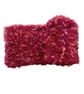 Lovely Thick Scarf In Red Sparkly Yarn With Ribbons Of Deep Pink (R875) - Image 5