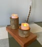 Natural Birch Bark Candle Holders – Handmade Solid Wood–Select Your Exact Piece - Image 2