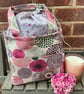 Grey Tree Drawstring Insulated Lunch Bag