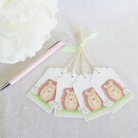 Little Hedgehog Gift Tags - set of 4 gift tags