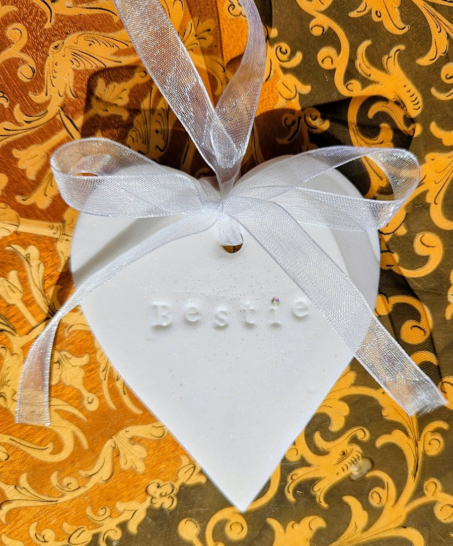 Personalised heart decoration