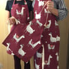 Alpaca Family aprons, Child's Alpaca apron, Adult Alpaca aprons