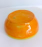  yellow Orange Ceramic Serving Bowl: Handmade Pottery, 400ml - Image 3