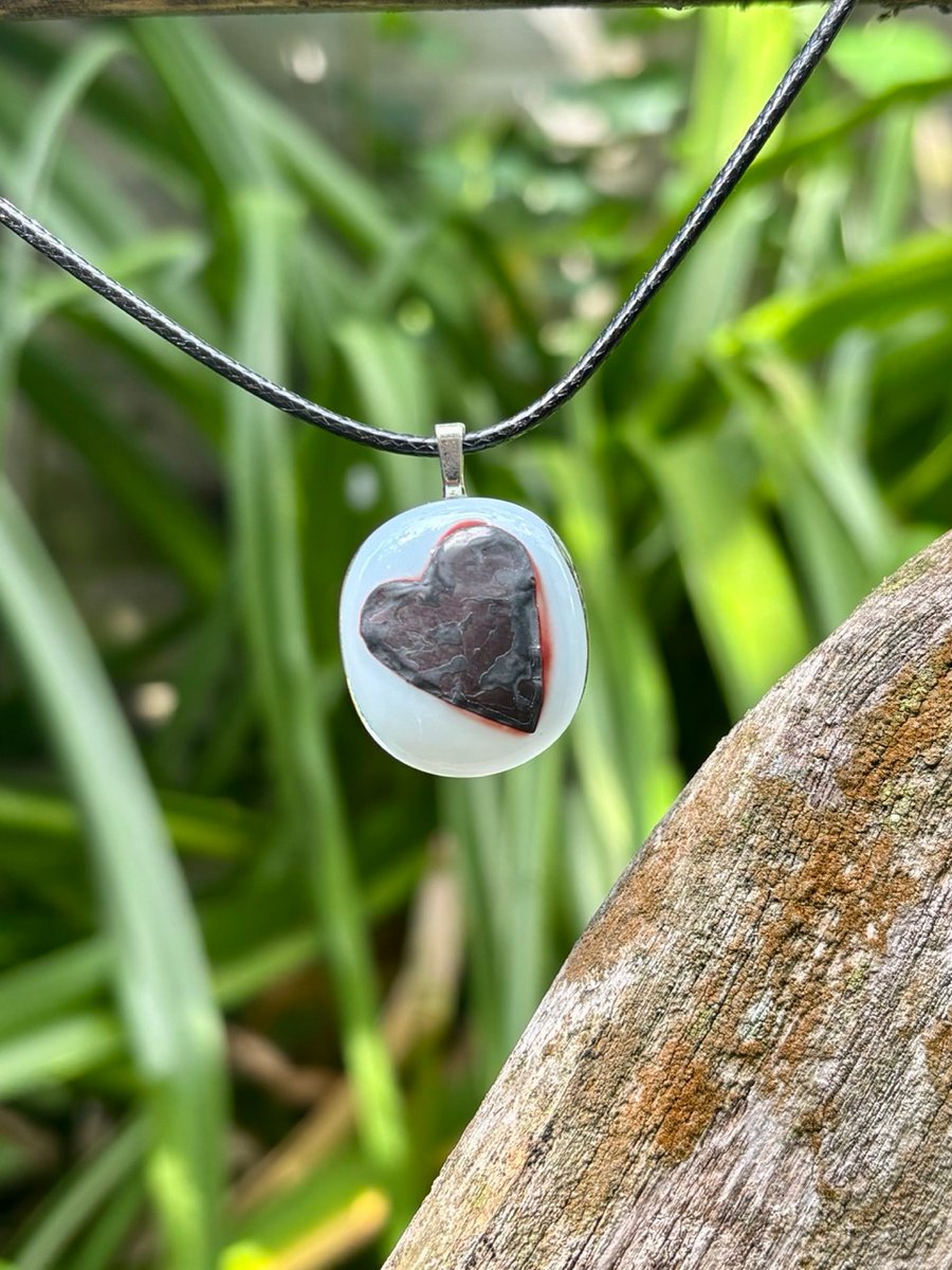 Handmade Reactive Glass Pendant