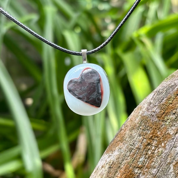Handmade Reactive Glass Pendant