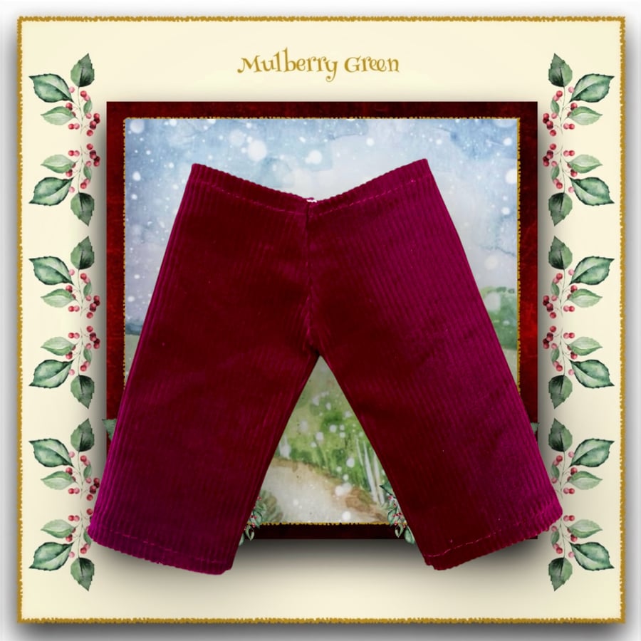 Burgundy Corduroy Trousers
