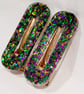 Christmas Green Hairclips Chunky Glitter Clip Barrette Hair Accessories - Image 4
