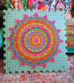 Large, bright crochet mandala doily table mat - Image 8