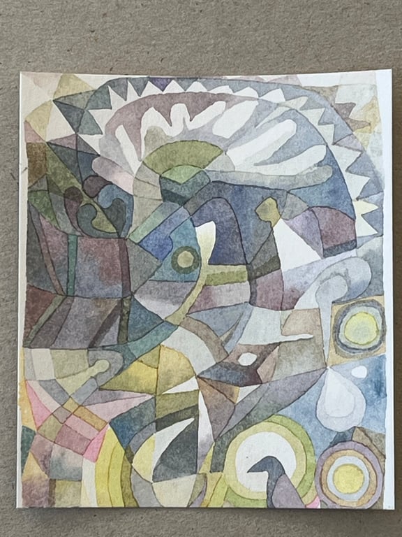 Watercolour abstract landscape 1