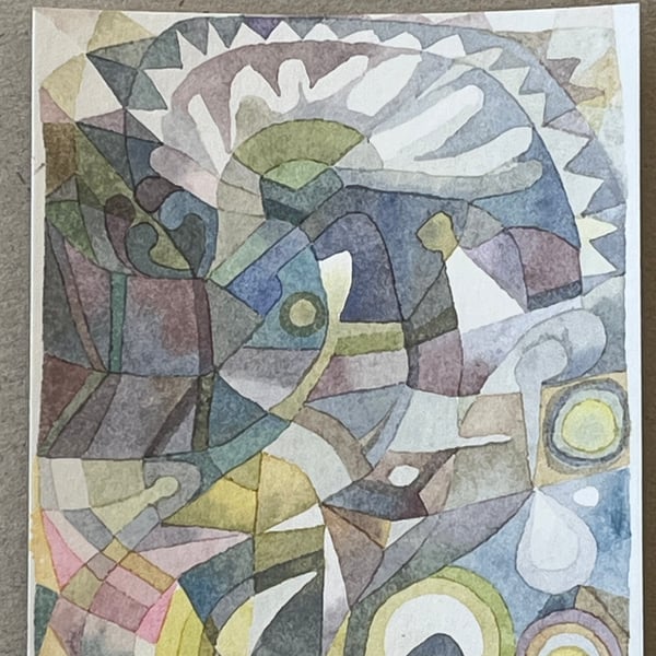 Watercolour abstract landscape 1