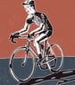 The Cyclist A3 poster-print - Image 2