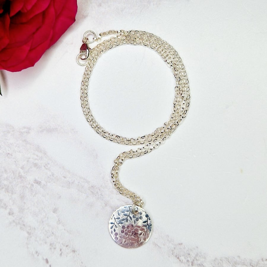 Silver Flower Necklace