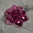 Crystal Flower and Turtle Fridge Magnets in Transparent Colours - made to order