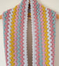 Multicoloured Crochet Infinity Scarf - Handmade - Pink - Mustard - Gifts for Her - Image 5