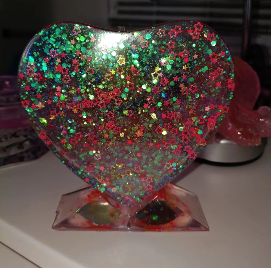 Handmade Heart ornament love wedding anniversary gift 