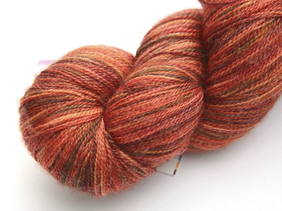SALE: Crunch! - Superwash merino-bamboo laceweight yarn