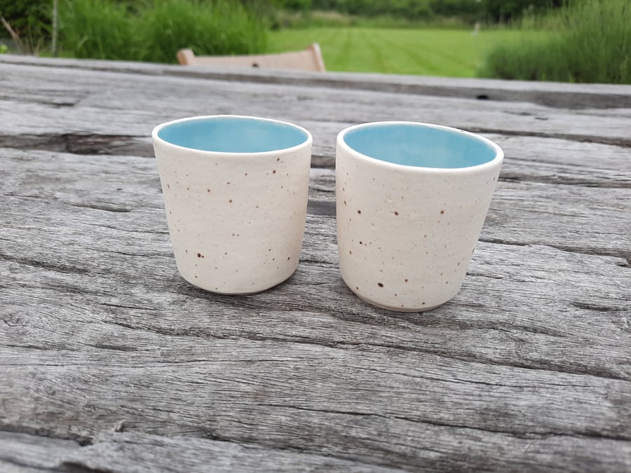 3oz PALE TURQUOISE CERAMIC ESPRESSO CUP