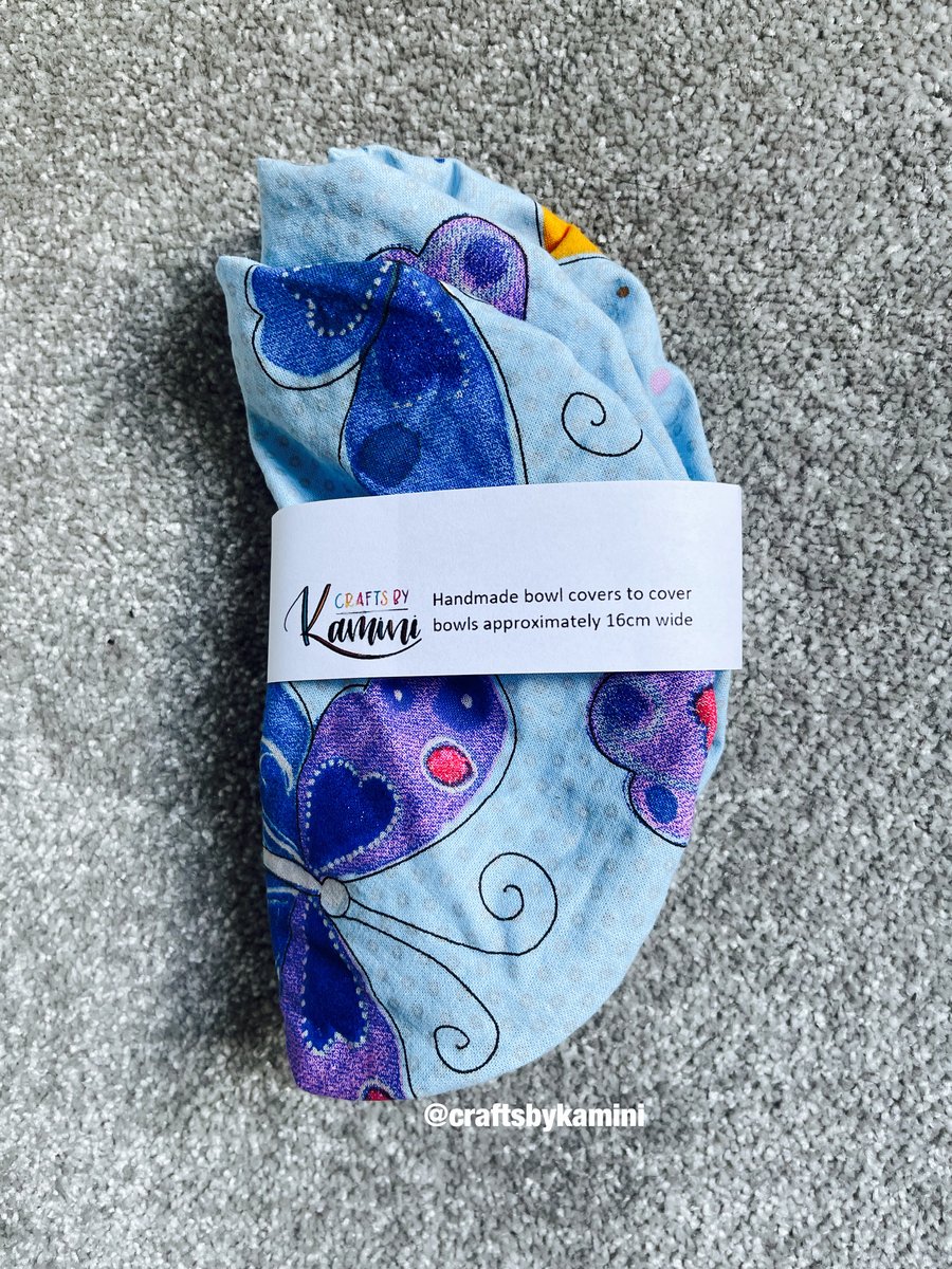 Reuseable covers for bowls - set of 4