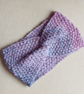HAND KNIT Ladies Blueberry Ice Headband - Image 3