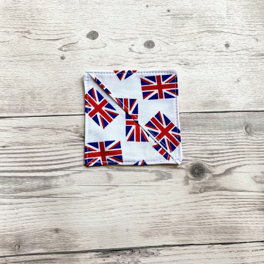 Great Britain themed fabric corner bookmark. Book lovers gift. 