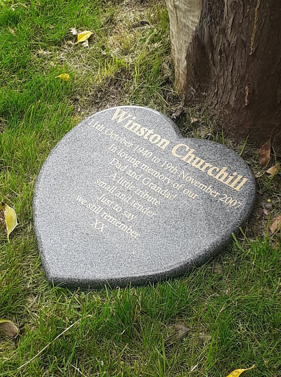 Flat Grave Stone Grave marker Cemetery Stone Heart Grave Headstone Memorial