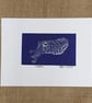 Cuttlefish, original lino print