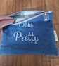 Handmade 'Sew Pretty' Upcycled Denim Zipped Purse - Image 4