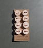 Set of eight chunky flat driftwood buttons - Image 2