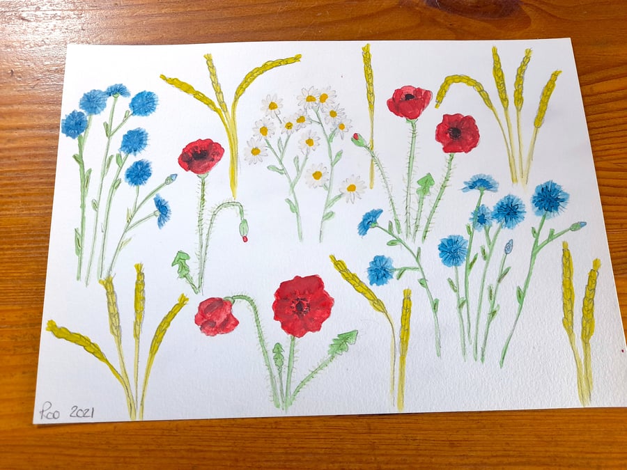 Painting 'Cornfield' A5