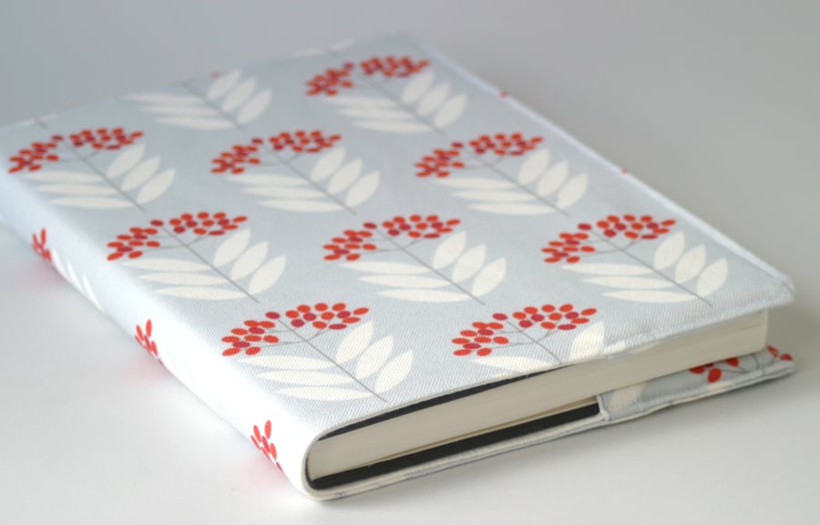 Elderberry fabric covered A5 notebook