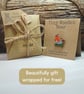 Robin Pin, Handmade Wooden Bird Brooch, Bereavement Gift - Image 4