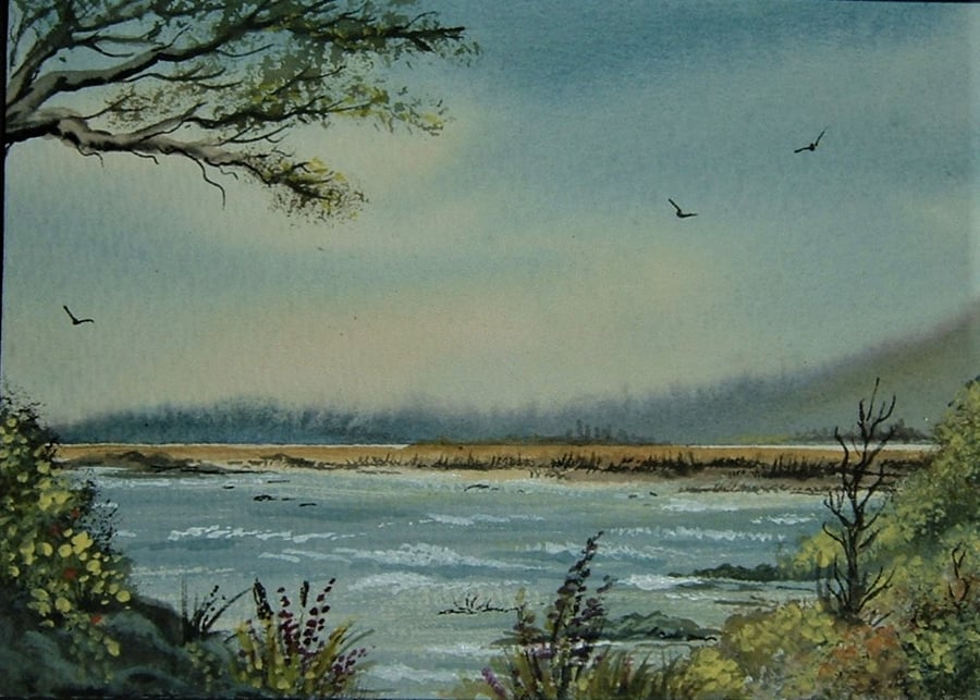 original art landscape painting ( ref F 133)