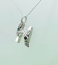 Letter H charm in fine silver - Image 6