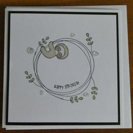 Sale - Sloth Birthday Card