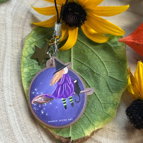 Witch Acrylic Charm