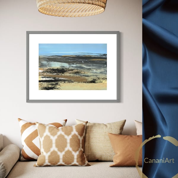 "Azure Horizon" Giclee Print A4