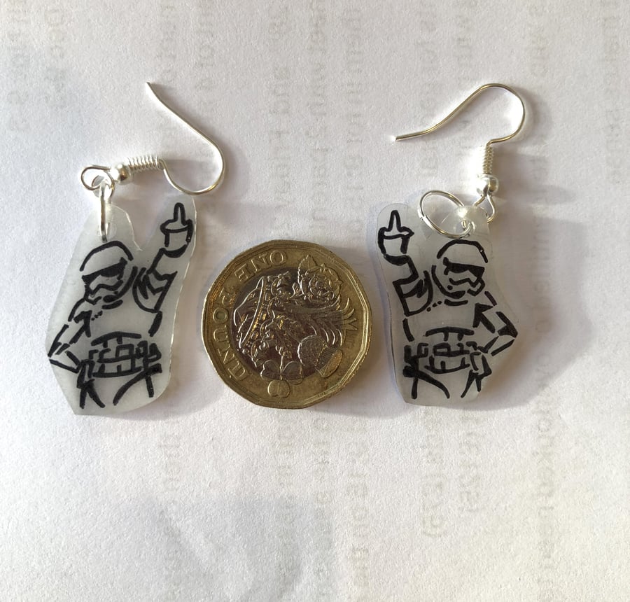 Storm Trooper Star Wars earrings