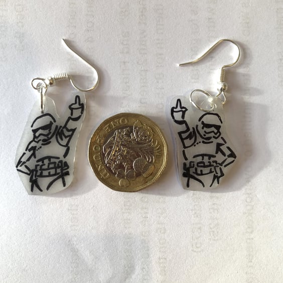 Storm Trooper Star Wars earrings