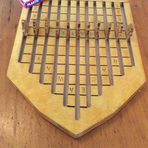 Hand crafted wooden 'RACEAWAY' horse racing game.