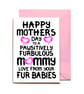 Mothers Day Card For Dogs, Cats, Fur Babies Mummy, Mommy,  Mammy, Mothers Day  - Image 3
