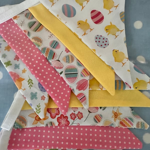 Easter Cotton Fabric Bunting, 
