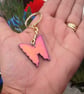 SALE! Metallic Rainbow Hematite Butterfly Gemstone Keyring, or Handbag Charm! - Image 4