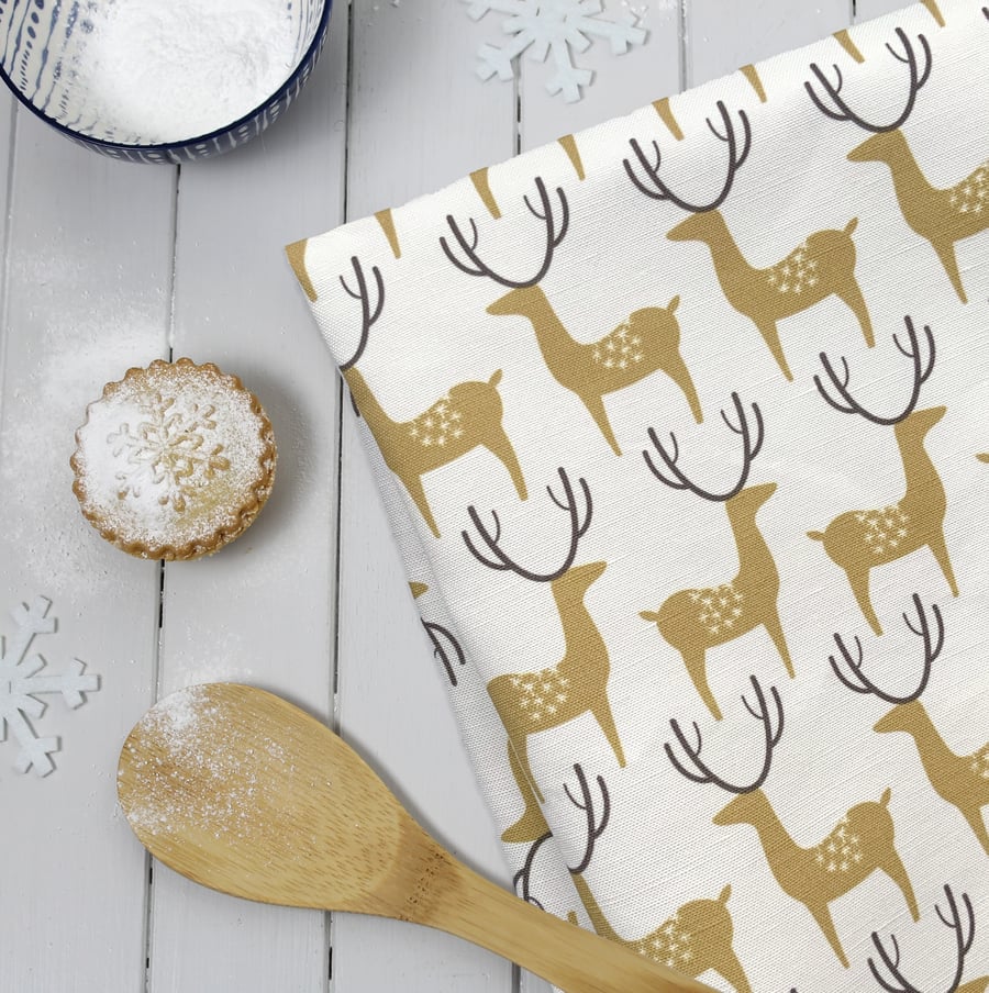 Christmas Reindeer Tea Towel - LAST ONE