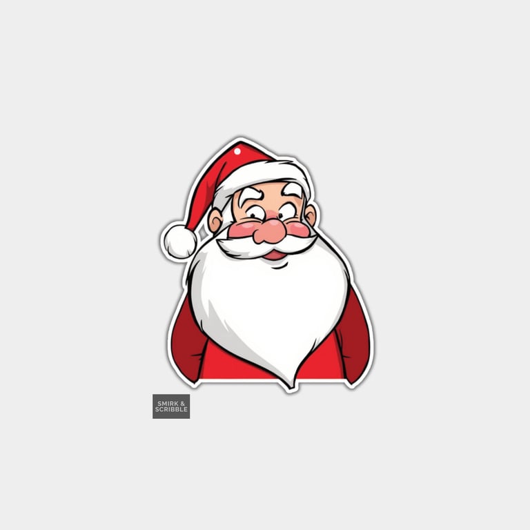 Funny Christmas Gift Tags For Adults, 6pk - Santa Claus