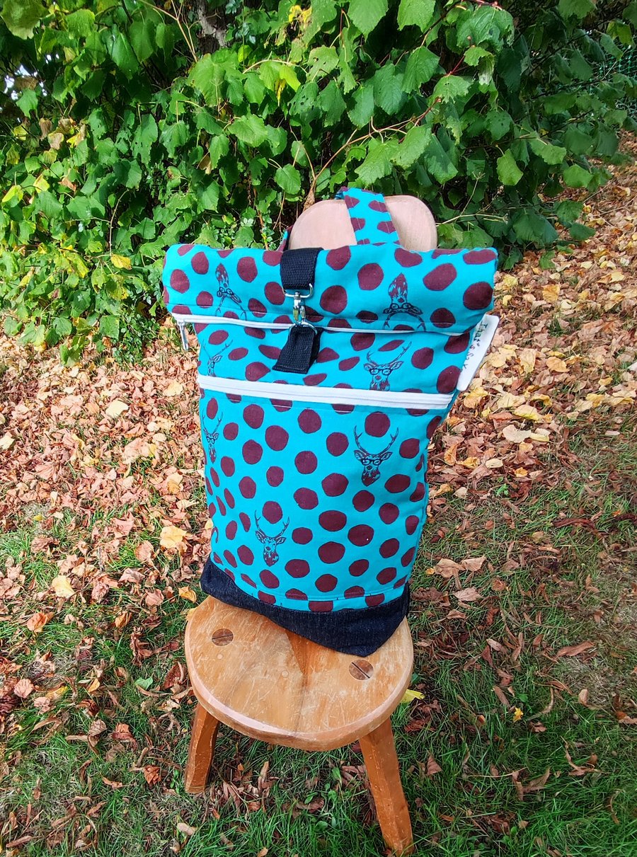 Stag Rolltop Rucksack  UK delivery free