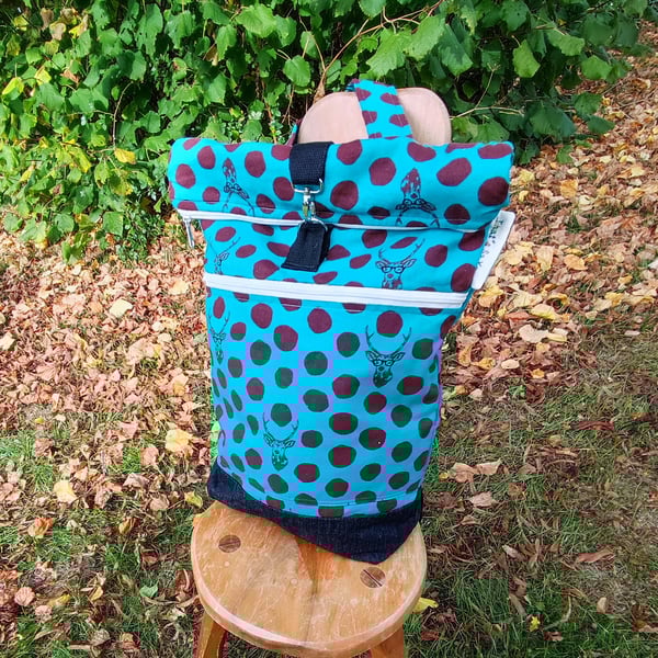 Stag Rolltop Rucksack  UK delivery free